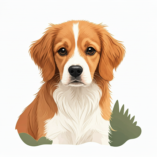 Cage-free canine boarding illustration